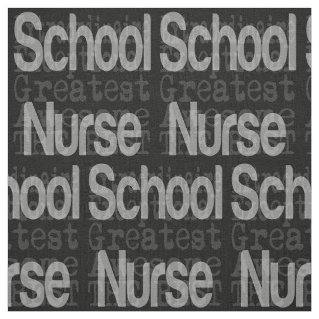 School Nurse Extraordinaire Fabric (Swatch)