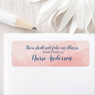School Nurse; Fake an Illness; Blush Blue