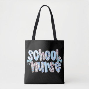 School Nurse Floral Nursing School Nurse Day Tote Bag