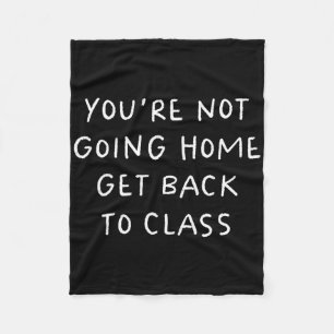 School Nurse Get Back To Cl Funny Fleece Blanket