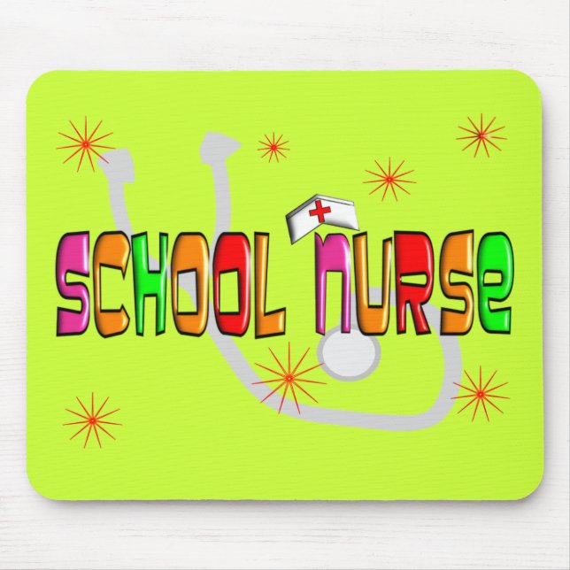 School Nurse Gifts & T-Shirts Mouse Pad (Front)