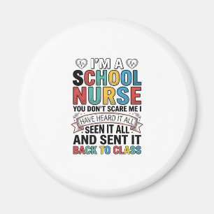 School Nurse Heard It All Funny Teacher Shirt Desi Magnet