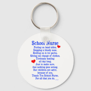 School Nurse Key Ring