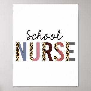 School Nurse Leopard Print Nursing Ck To School Wo