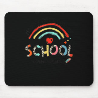 School Nurse Life Happy First Day Of School Leopar Mouse Pad