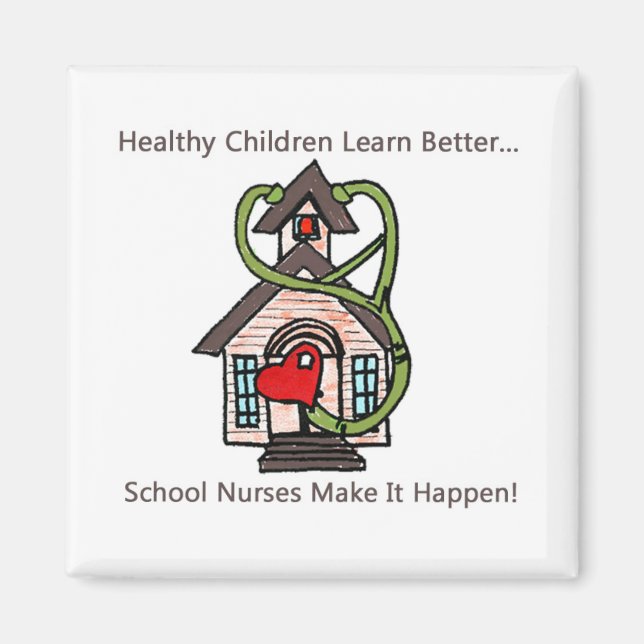School Nurse Magnet (Front)
