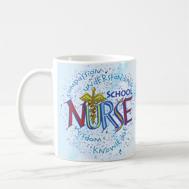 School Nurse Motto Coffee Mug (Left)