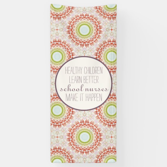 School Nurse Office Door Banner (Vertical)