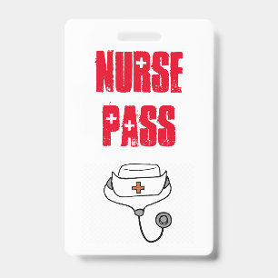 School nurse pass ID badge