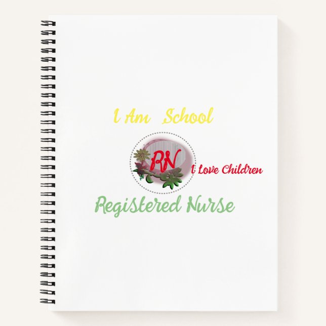 School Nurse Spiral Notebook (Front)