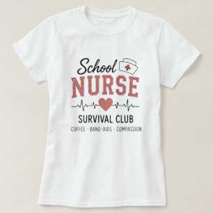 School Nurse Survival Club T-Shirt