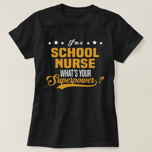 School Nurse T-Shirt (Design Front)