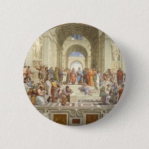 School of Athens 6 Cm Round Badge