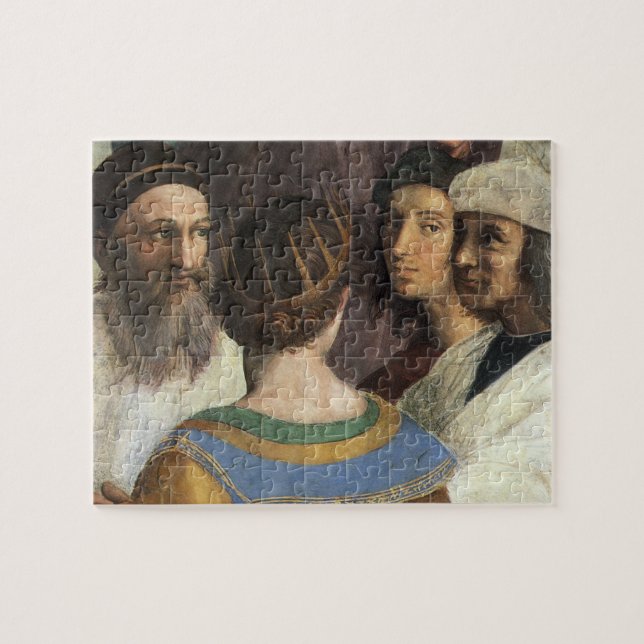 School of Athens by Raphael, Vintage Renaissance Jigsaw Puzzle (Horizontal)