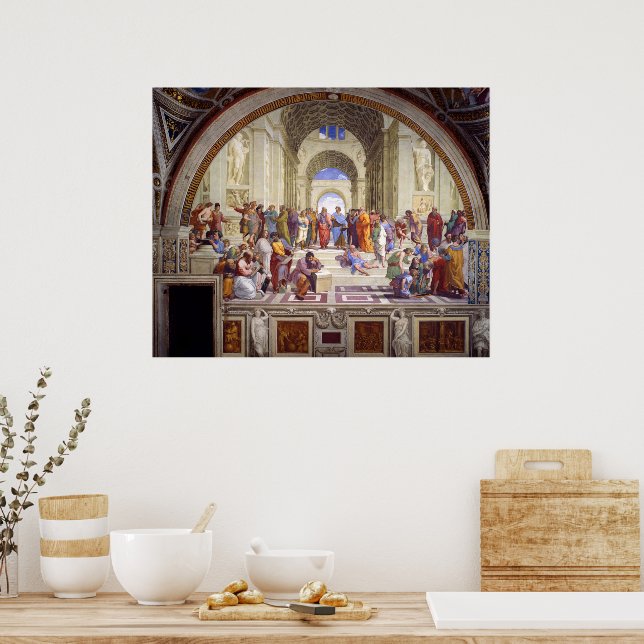 School of Athens, from the Stanza della Segnatura Poster (Kitchen)