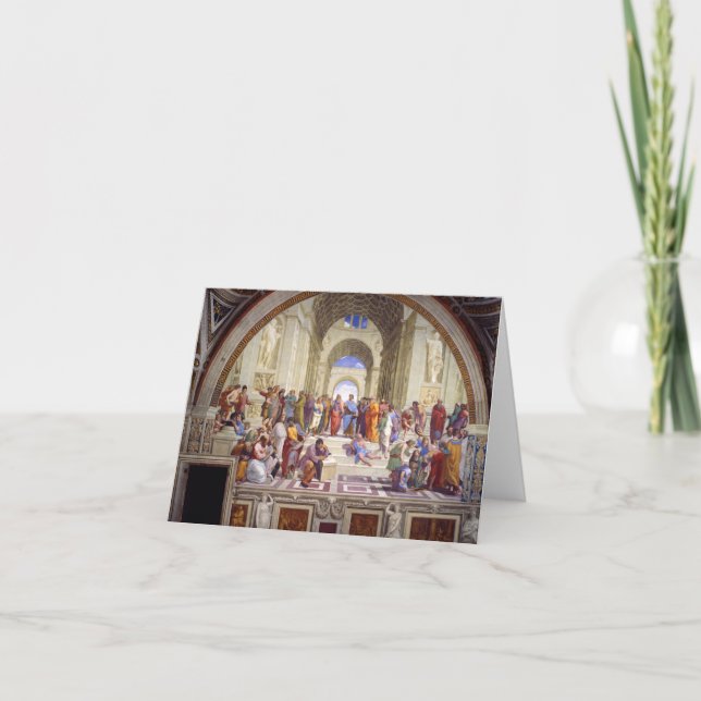 School of Athens, from the Stanza della Segnatura Thank You Card (Front)