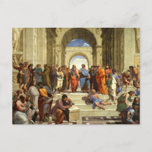 School Of Athens Painting Postcard