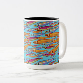 School of Colorful Fish Mug