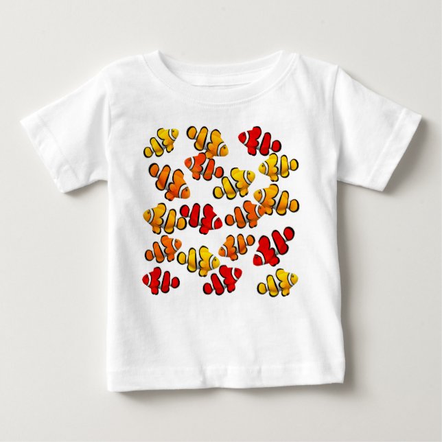 School of Coral Reef Clownfish Infant T-Shirt (Front)