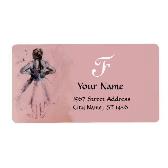 SCHOOL OF DANCE ,BALLERINA  BALLET DANCER IN PINK (Front)