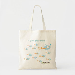 School of Fish Organic Planet Reusable Canvas Bags