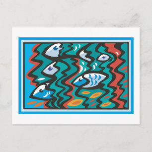 School of Fish Postcard