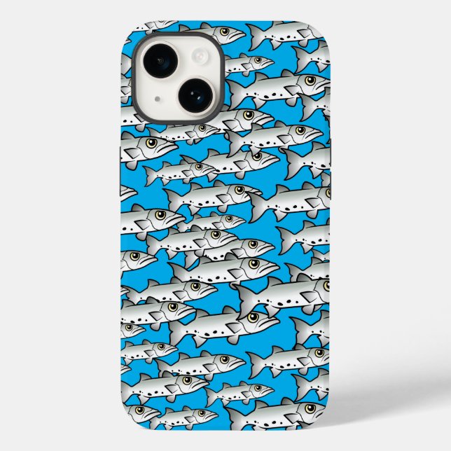 School of Scubadorable Great Barracuda Case-Mate iPhone Case (Back)
