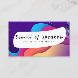 School of Speakers Business Card