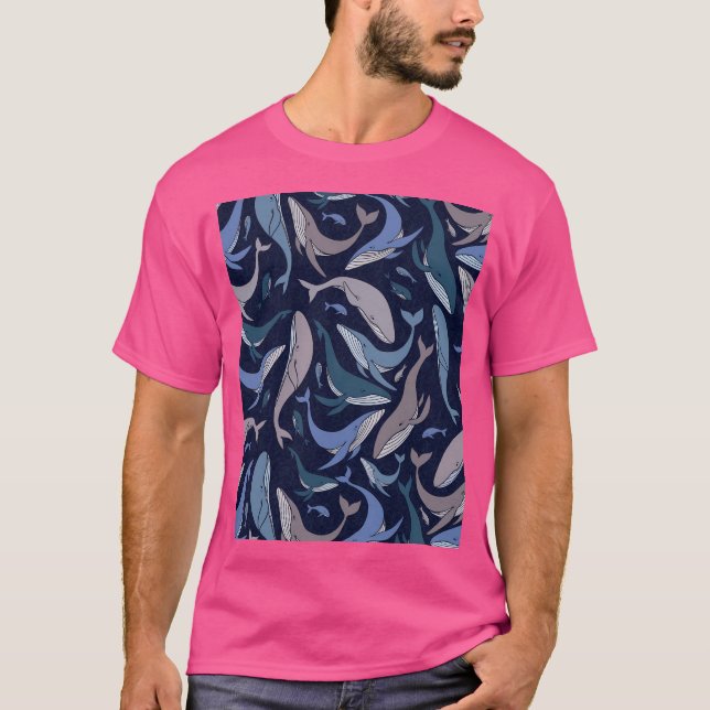 School Of Whales T-Shirt (Front)