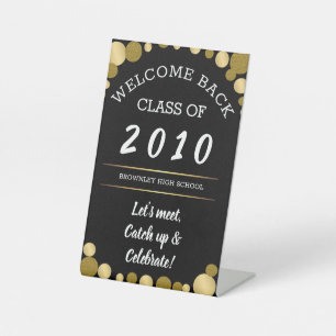 School or Class Reunion Pedestal Sign