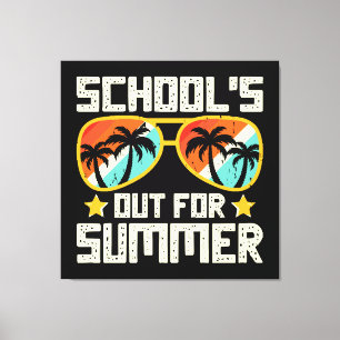 School Out For Summer Canvas Print