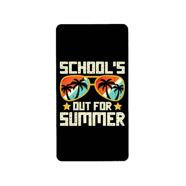 School Out For Summer Label (Front)