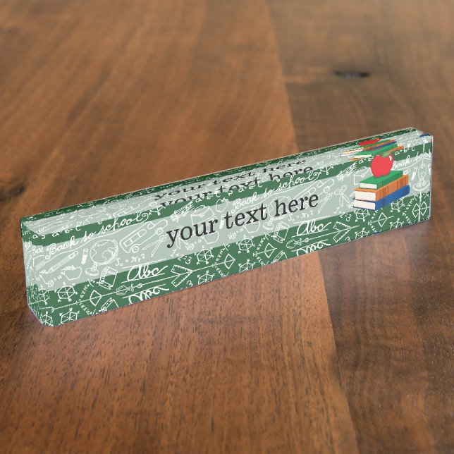 School pattern nameplate (Side)