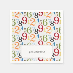 School pattern napkin