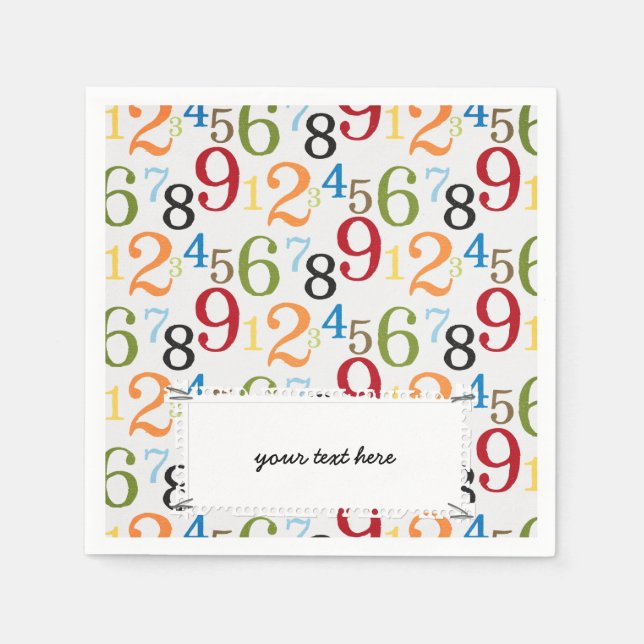 School pattern napkin (Front)