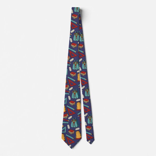 School pattern neck tie (Front)