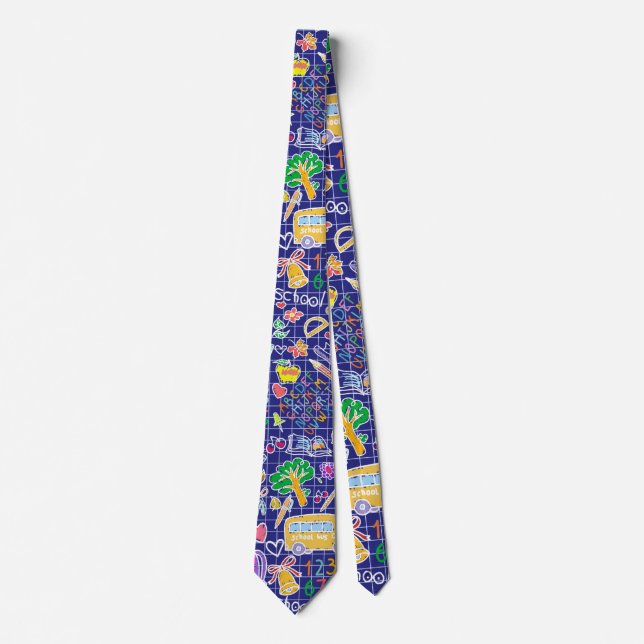 School pattern tie (Front)