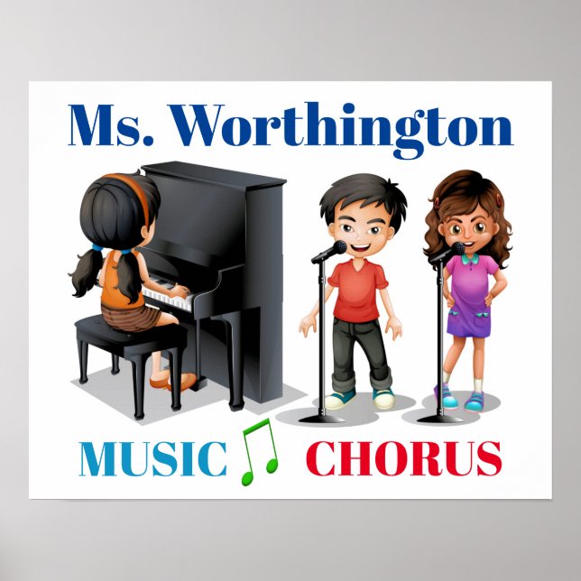 School Poster - Music Teacher (Front)