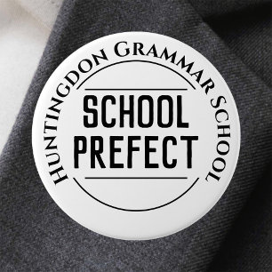 School Prefect Badge Button