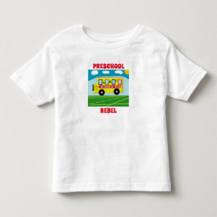 School Preschool Rebel Cute Fun Toddler T-Shirt