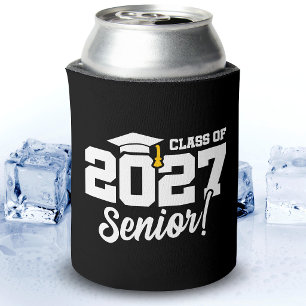 School Pride Graduation Year Senior Class of 2027 Can Cooler