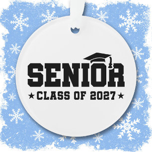 School Pride Graduation Year Senior Class of 2027 Ornament