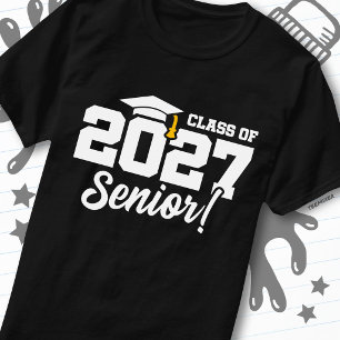 School Pride Graduation Year Senior Class of 2027 T-Shirt