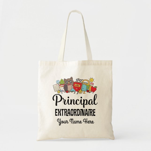School Principal Appreciation Gift Tote Bag (Front)