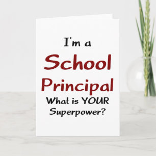 School principal card