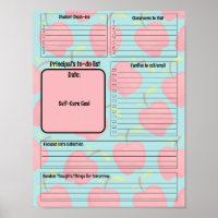 School Principal Customisable To-Do List