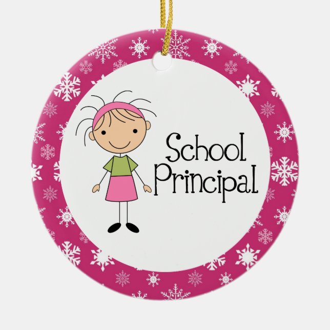School Principal Ornament (Front)