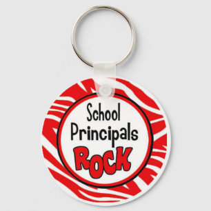 school principals rock key ring