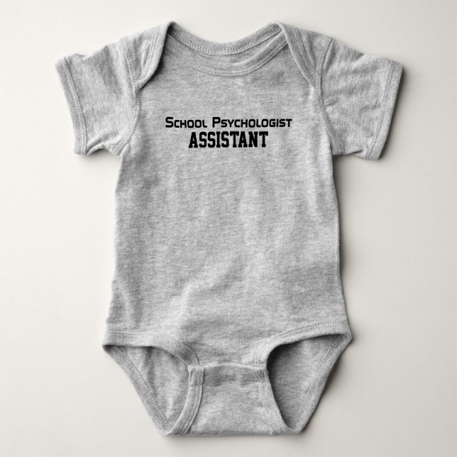 School Psychologist Assistant Baby Bodysuit (Front)