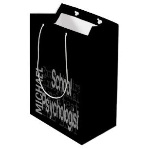 School Psychologist Extraordinaire CUSTOM Medium Gift Bag